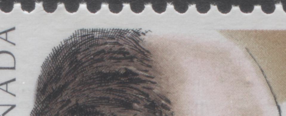 Canada #1265avar 39c Multicoloured Norman Bethune In Canada & China, 1990 Norman Bethune Issue, A VFNH  Horizontal Pair DF Peterborough Paper, Showing Significant Upward Shifts Of The Engraving