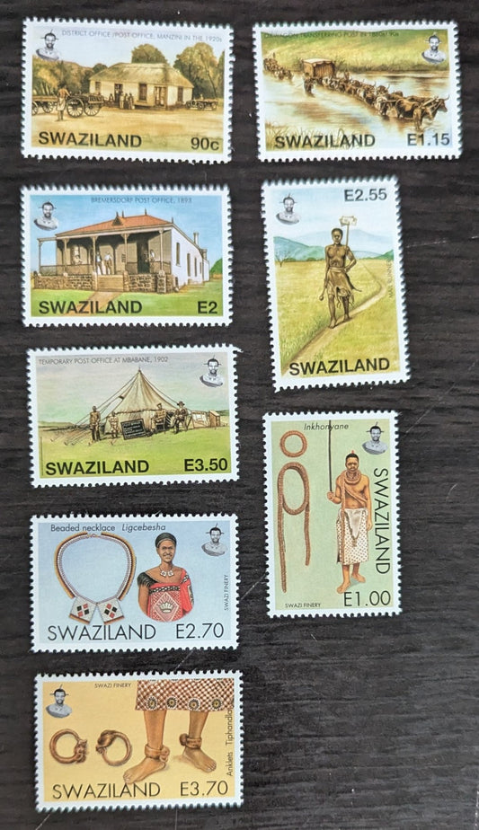 Lot 225 Swaziland SC#754/784 2006-2008 Postal History - Decorative Jewelry For Warriors Issues, 8 VFNH Singles, Click on Listing to See ALL Pictures, 2017 Scott Cat. $15.5