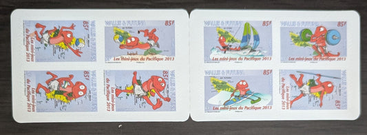 Lot 137 Wallis & Futuna SC#730 85fr Multicolored 2013 Pacific Mini-Games, Mata-Utu Issue, A VFNH Booklet Pane Of 8, Click on Listing to See ALL Pictures, 2017 Scott Cat. $15.5