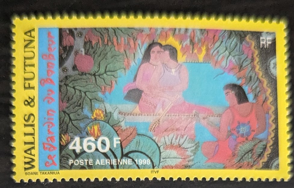 Lot 57 Wallis & Futuna SC#C204 460fr Multicolored 1998 Garden Of Happiness Issue, A VFNH Single, Click on Listing to See ALL Pictures, 2017 Scott Cat. $12.5