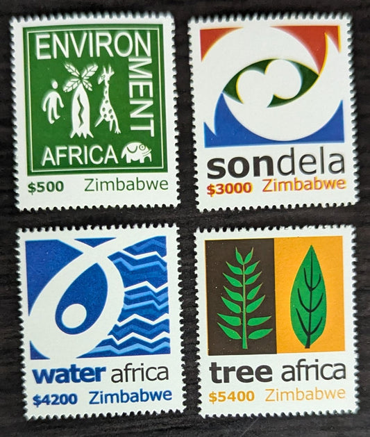 Lot 213 Zimbabwe SC#949-954 2003 Endangered Medicinal Herbs Issue, 6 VFNH Singles, Click on Listing to See ALL Pictures, 2017 Scott Cat. $24.5