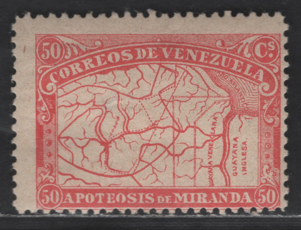 Venezeula SC#140F Forgery Of 1896 Map Of Venezuela, 1 VGOG Single, Click on Listing to See ALL Pictures, 2017 Scott Cat. $55 For Genuine, Net. Est. As Reference $3