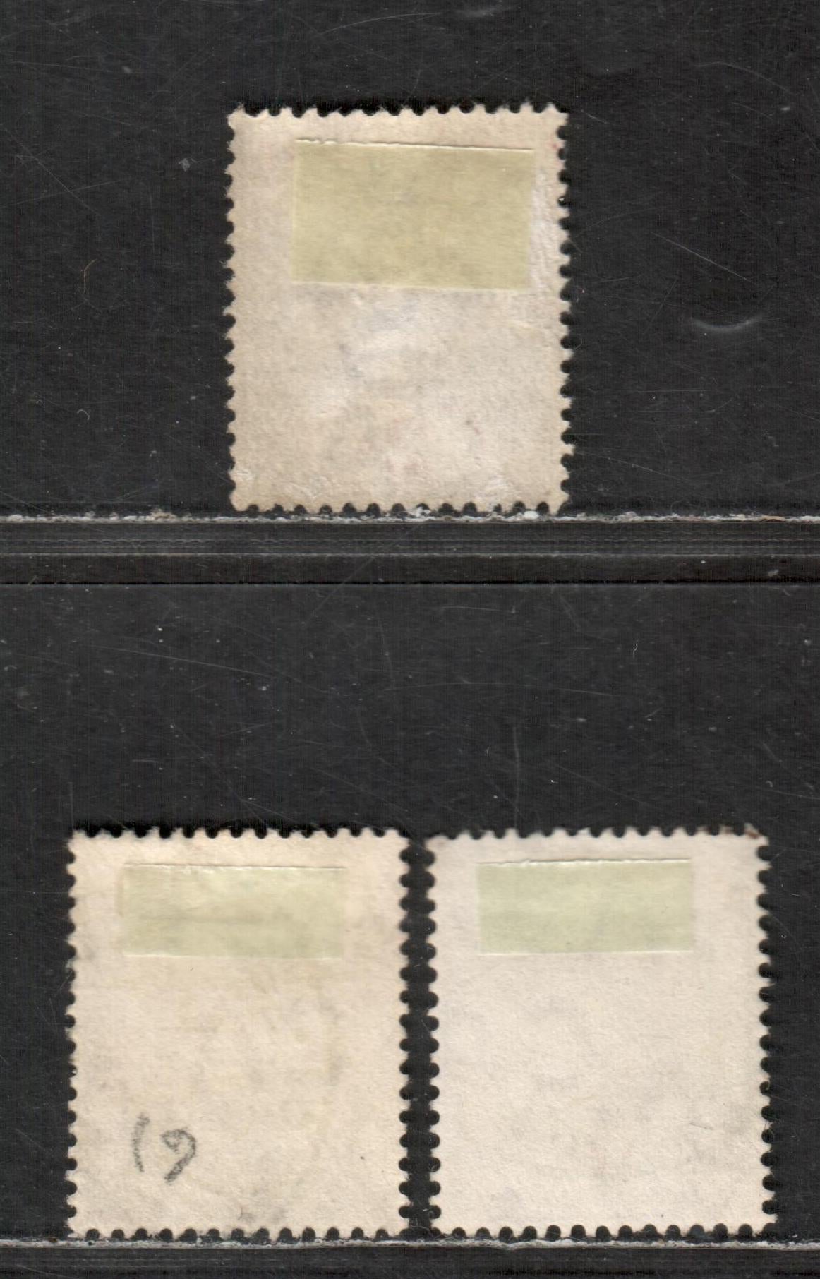 Lot 35 Gold Coast SG#40/54a 1904-1906 King Edward VII Imperium Keyplates Issue, With Various Watermarks, 3 F/VF Used Singles, Click on Listing to See ALL Pictures, Estimated Value $5