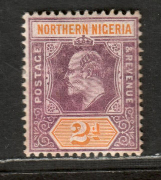 Northern Nigeria SG #22a 2d Dull Reddish Purple & Pale Orange King Edward VII, 1905-1907 Imperium Keyplates Issue With Multiple Crown CA Wmk On Chalky Paper, A FNH Single According To McCaig, 158,160 Were Issued In June 1908