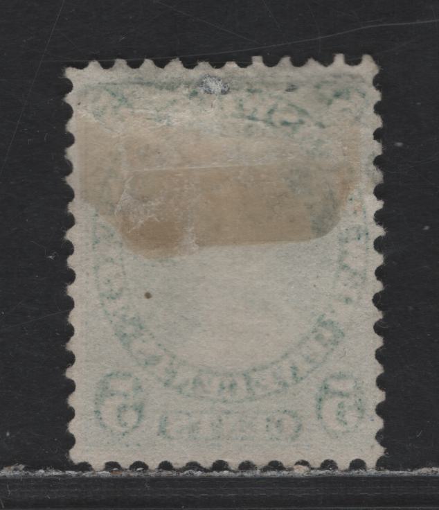 Lot 160 New Brunswick - Canada #8a 5c Blue Green Queen Victoria, 1860-1867 Cents Issue, A FNG Single Perf 12 On Soft Translucent Wove Paper