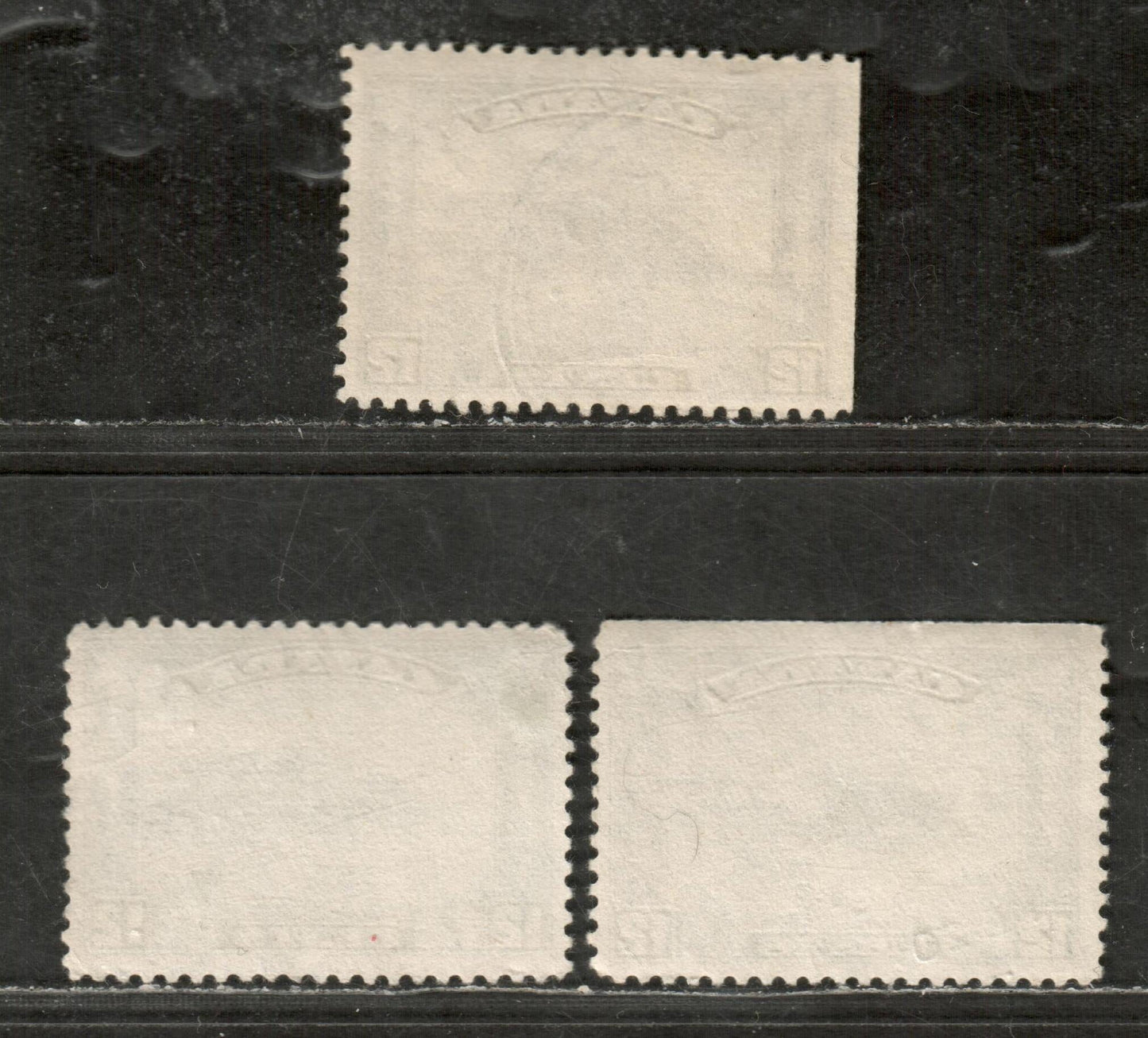 Canada #174 12c Deep Slate Grey, Slate Grey & Grey Quebec Citidel, 1931 King George V Arch / Leaf Issue, 3 Very Fine Used Singles Various Shades