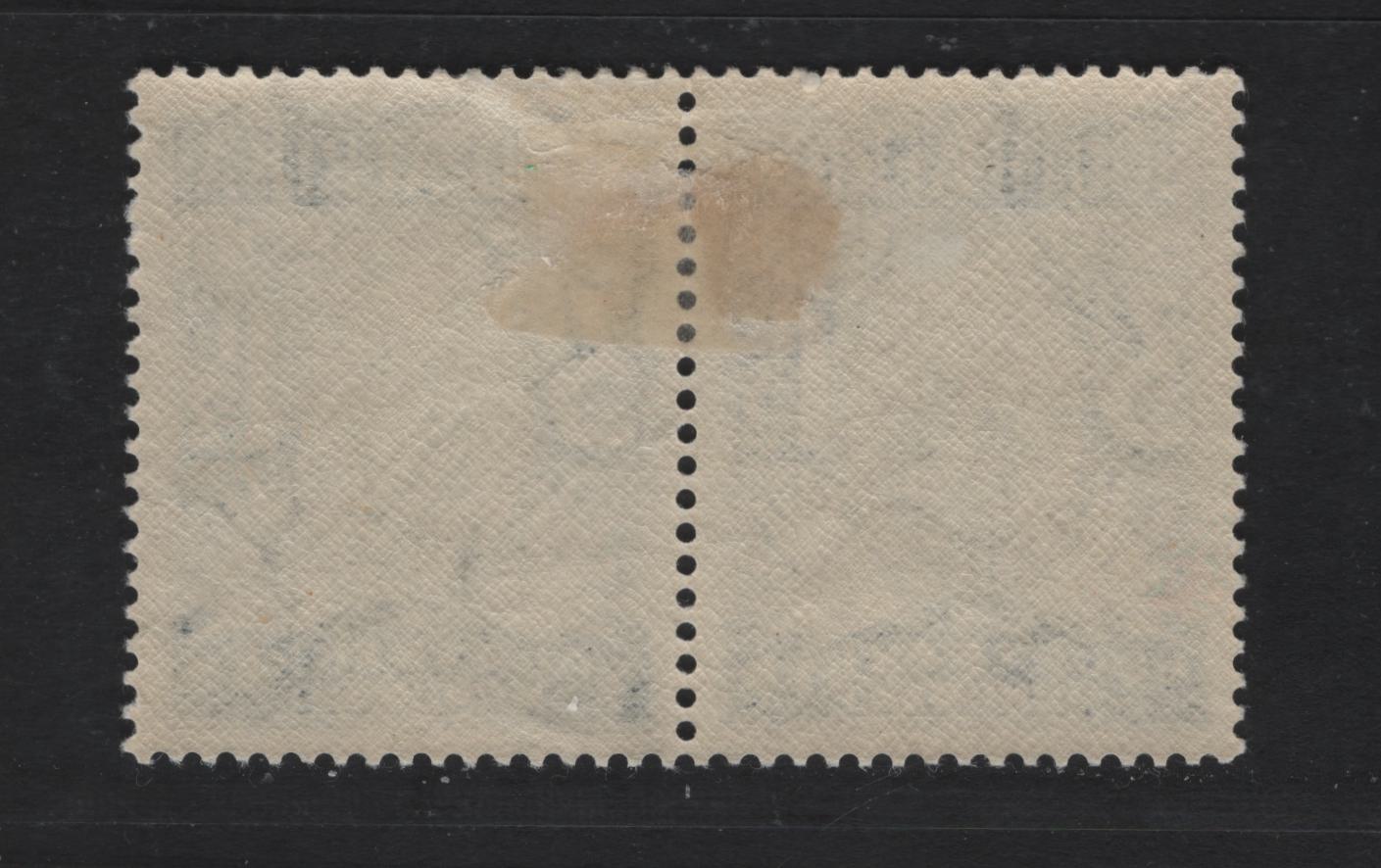 Lot 167 South Africa SC#B4 3d + 1.5d Deep Blue & Gray Voortrekker Woman, 1933-1936 Semi Postal Issue, A VFOG Se-tenant Pair, Perf 14, Wmk 201