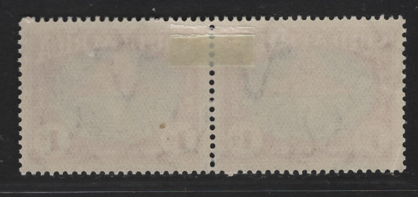 Lot 168 South Africa SC#B10 1d + 1d Rose Carmine & Prussian Green Rising Sun & Cross, 1939 Semi Postal Issue, A VFOG Se-tenant Pair, Perf 14, Wmk 201
