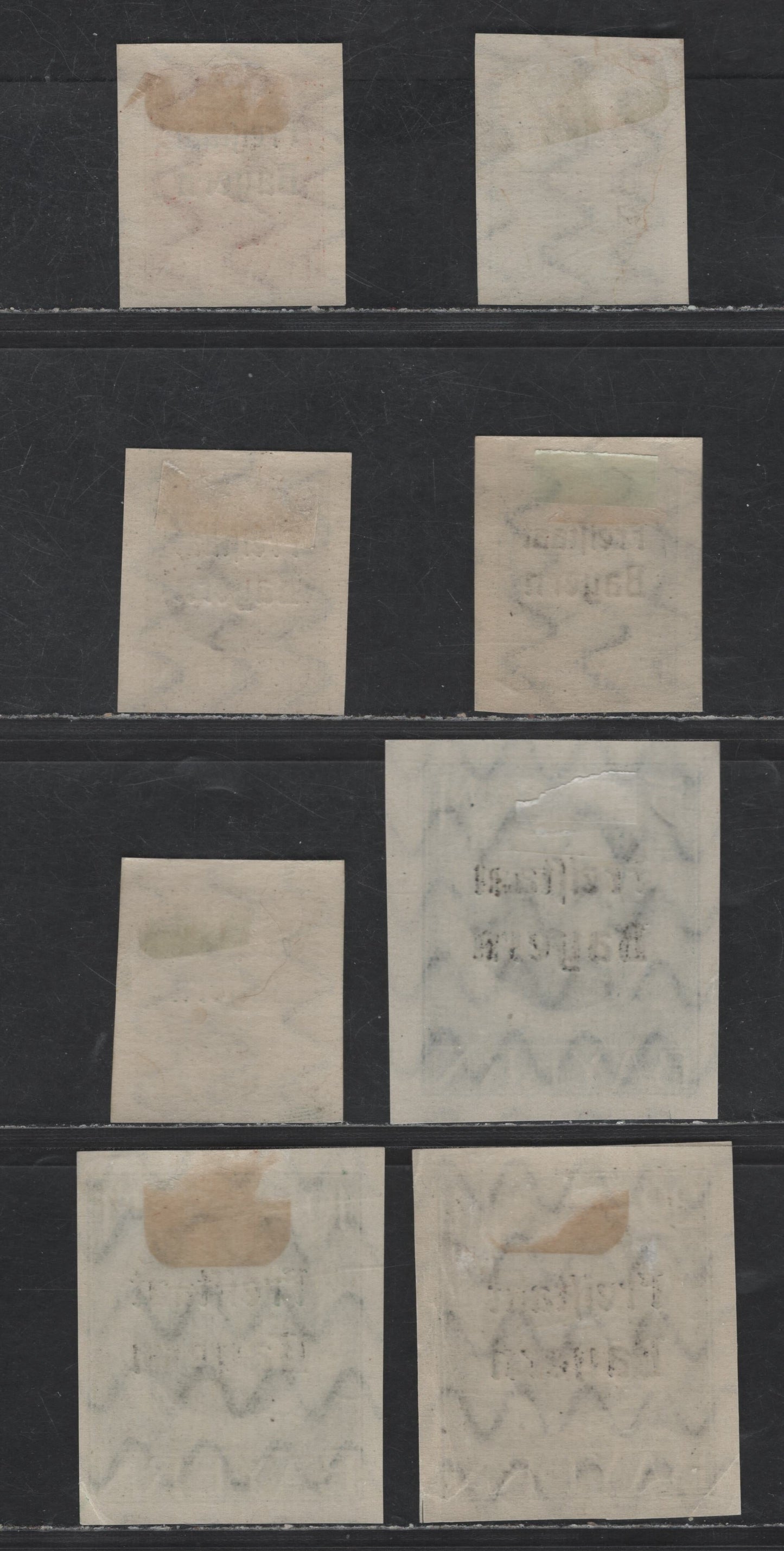 Bavaria #225-230 1m Deep Dive Brown - 20m Deep Grey Brown, 1919-1920 Free State Overprints On High Values Of the Ludwig III Issue, 8 VFOG Singles Wartime Printings With Extra Shades Of 1m & 2m