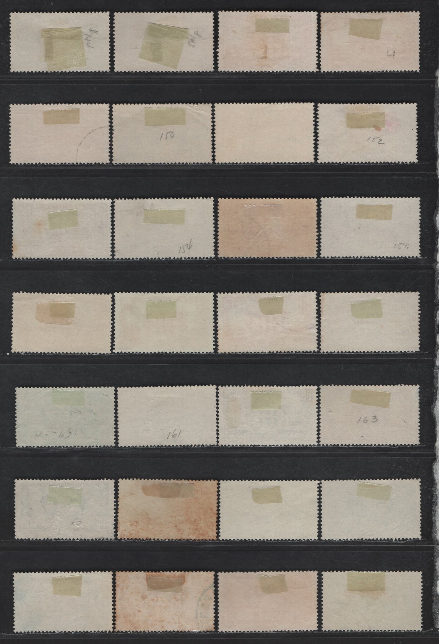 Lot 185 Martinique SC#133, 135-137, 139-144, 147-159, 161-163, 165-171 1c - 10fr Red on Pink - Dark Blue on Blue Village of Basse-Pointe - Martinique Women, 1933-1940 Pictorial Issue, 36 Very Fine Used Singles