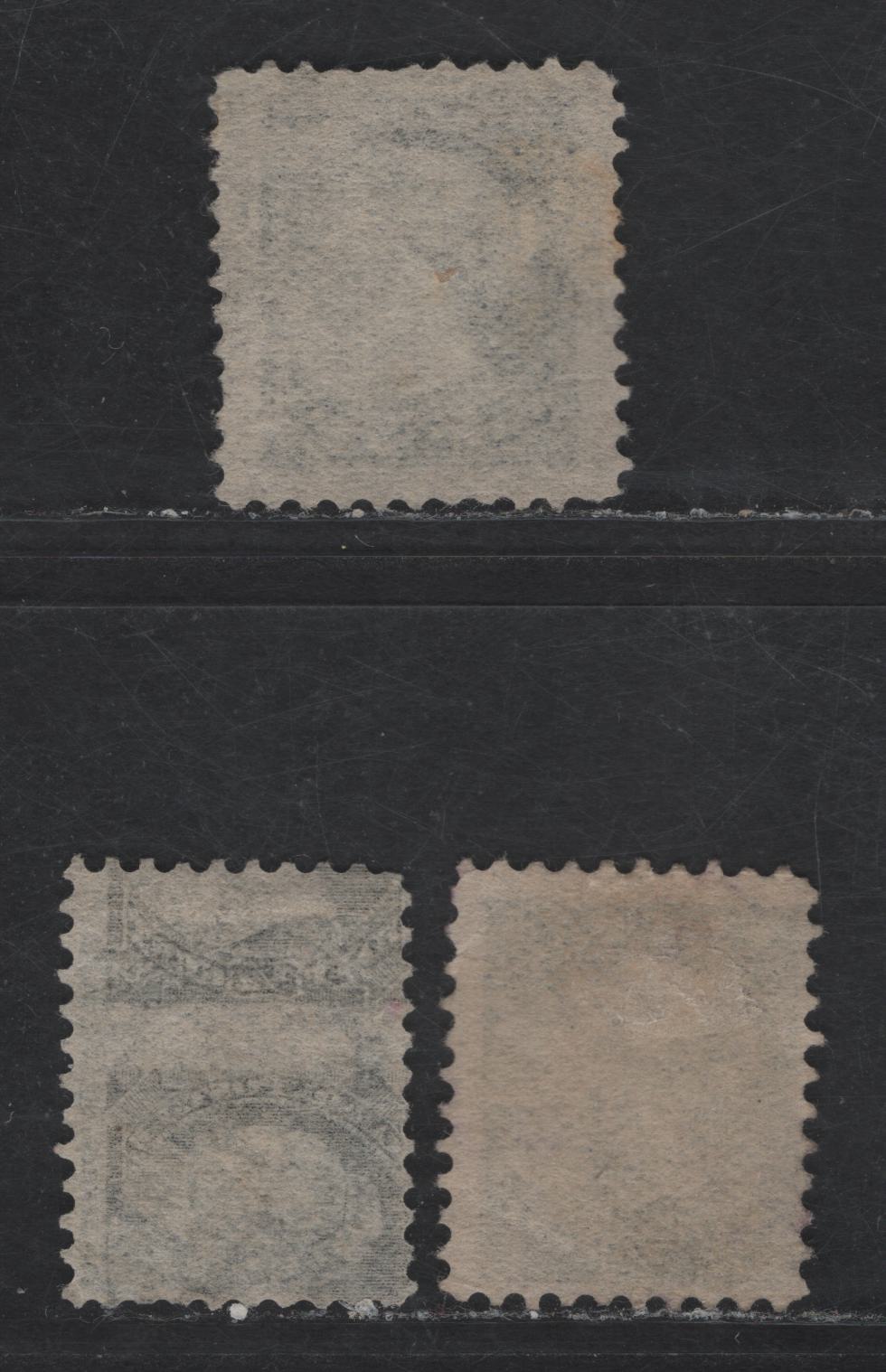 Lot 201 Canada #34i 1/2c Gray Black Queen Victoria, 1870-1893 Small Queen Issue, 3 Fine Used Singles, Perfs 12x11.9, 12 & 12x12.15, Mid Second Ottawa Printings, Paper Type 2O-A (See Body), Two Small Dots Inside H of Half