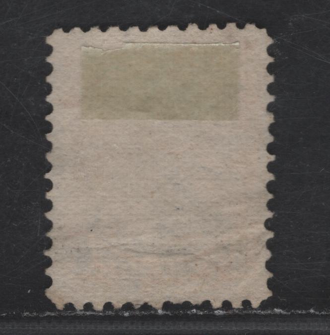 Lot 245 Canada #35i 1c Yellow Queen Victoria, 1870-1893 Small Queen Issue, A Fine Used Single, Mid Montreal Printing, Paper Type MM-B (See Body), Perf 12x12.1, Position Dot At LL, Fancy Starburst, Thin Wedges Cancel