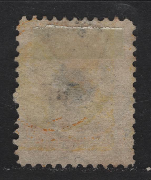 Lot 325 Canada  #35 1c Yellow Queen Victoria, 1870-1897 Small Queen Issue, A Fine Used Single Mid Second Ottawa Printing On Yellowish Newsprint (2O-B), With Scarce Ottawa Crown Cancel, VF Centered, But Hinge Thin On Back