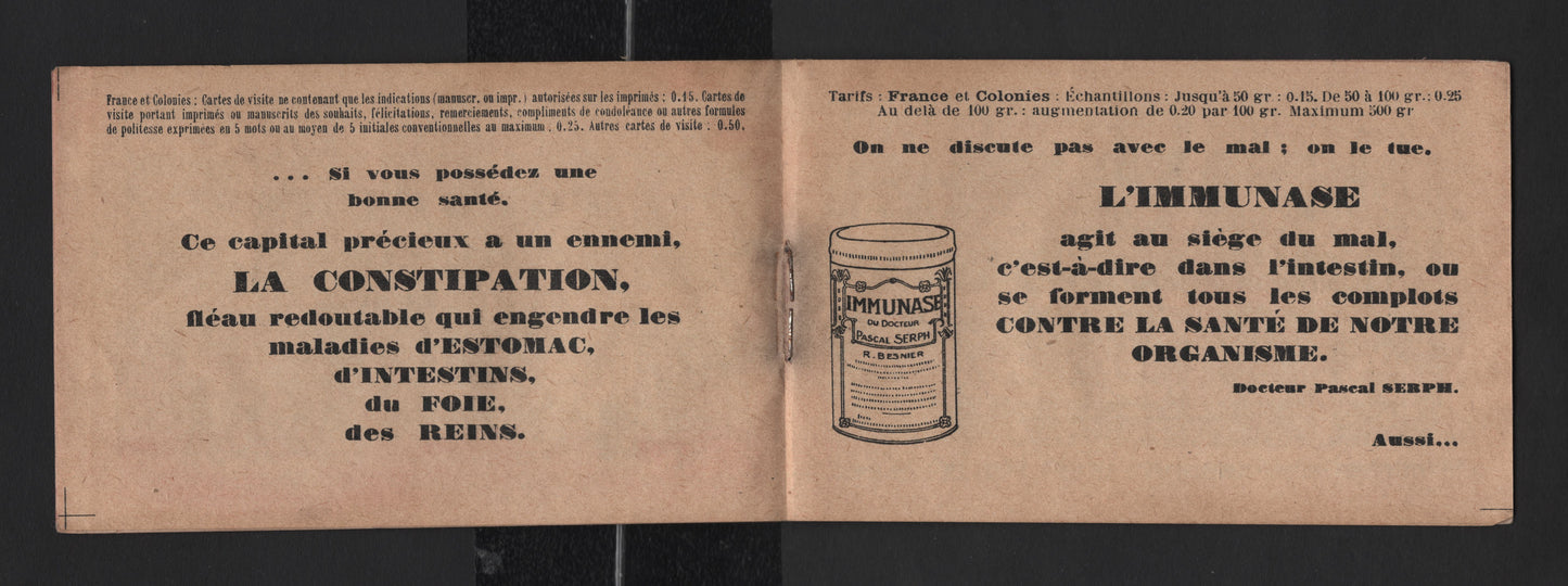 Lot 6 Algeria SC#49a 50c Blue La Pecherie Mosque, 1926-1939 Pictorial Definitives, A Very Fine Disturbed Gum Complete Booklet Of 20, Two Stuck Down Panes Of 10, Interleaving Pages, Scarce