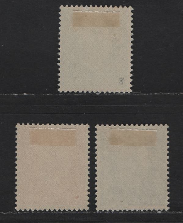Lot 223 France SC#Unlisted 25c - 2.50fr Green - Deep Ultramarine Marianne, 1945 Photogravure Pictorial Issue, 3 F/VFOG Singles, Unissued, Printed In England, Scarcer Set Inscribed 'France', Footnoted In Scott