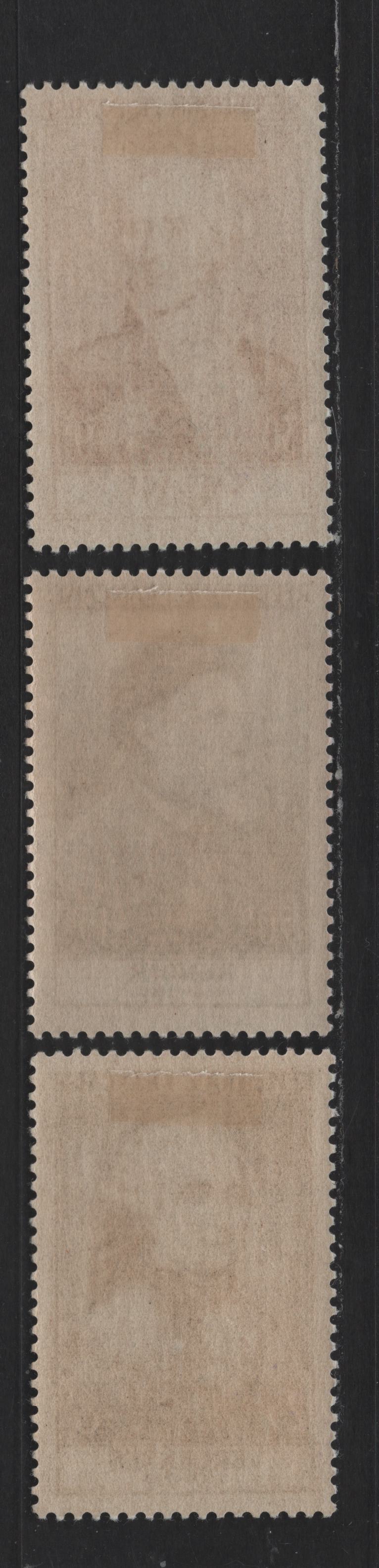 Lot 258 France SC#B297-B299 25fr+8fr - 50fr+15fr Gray - Blue Green King Philip II, 1955 Semi Postal Issue, 3 VFOG Singles, DF Papers