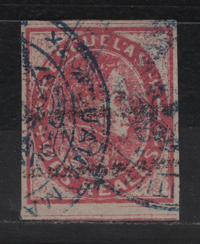 Lot 173 Venezuela SC#28 2r Deep Rose Simon Bolivar, 1871 Simon Bolivar Issue, A Very Fine Used Single, Scarce Handstamp Cancelled Example, The Majority Of These Were Cancelled With A Pen