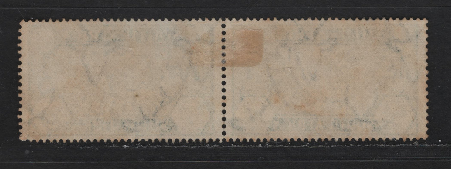 Lot 237 South Africa SC#68 1/2d Prussian Green & Black King George V, 1935 Silver Jubilee Issue, A Very Fine Used Pair, Postally Used