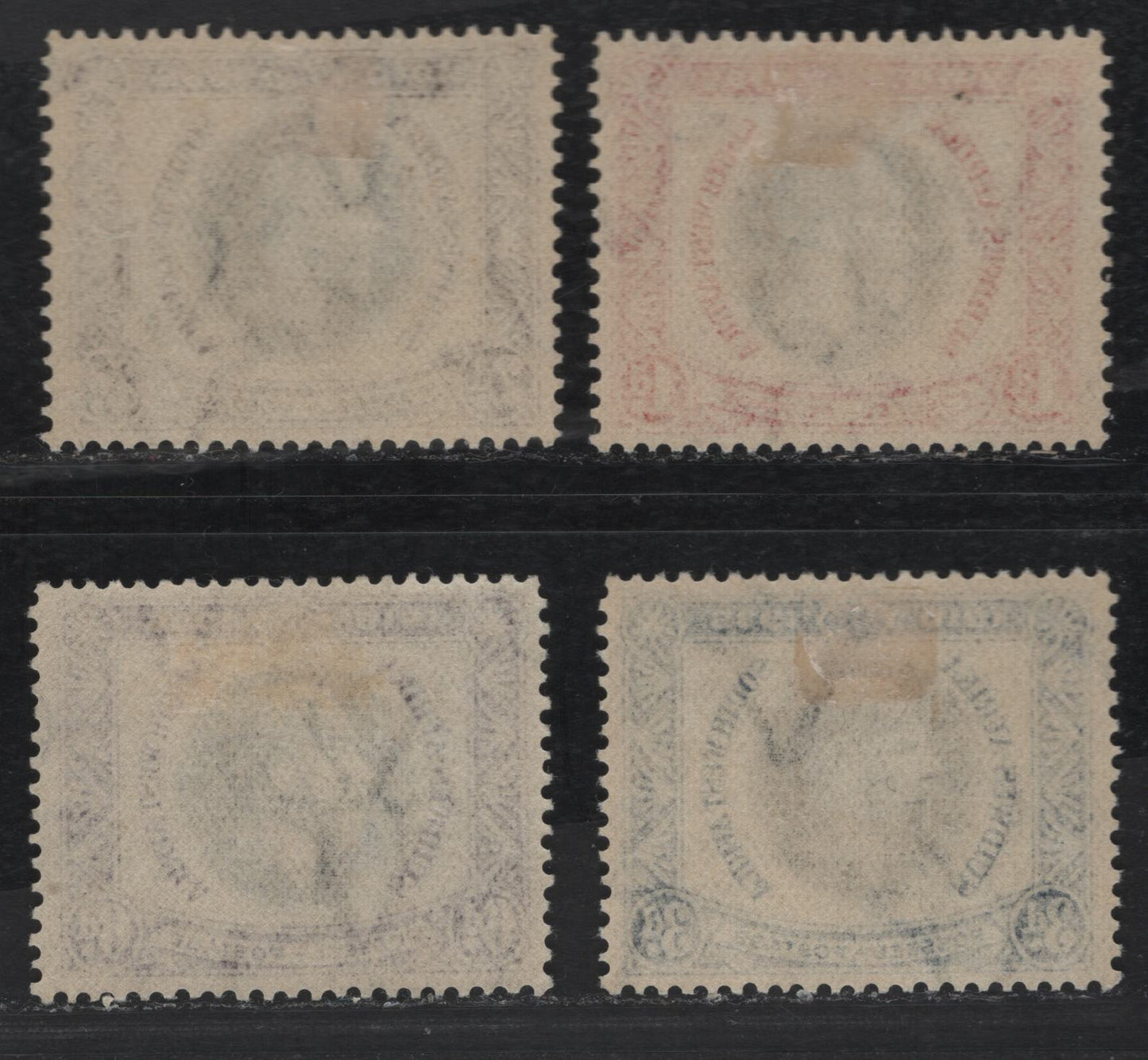Lot 253 Southwest Africa SC#121-124 1d - 6d Carmine & Black - Violet & Black King George V, 1935 Silver Jubilee Issue, 4 F/VFOG Singles