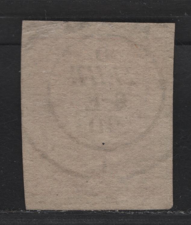 Lot 125 Greece SC#94a 20l Rose Hermes Head, 1891-1895 Small Hermes Head Issue, A Very Fine Used Imperf Single, On Unlisted Grayish Paper, Jumbo Margins, Sept 5 1890 CDS Cancel