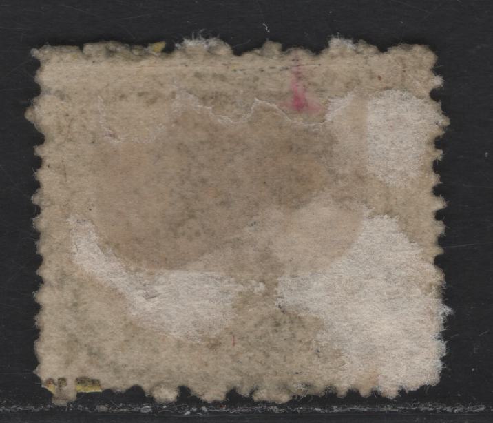 Lot 158 Italy - Roman States SC#24 40c Black on Greenish Yellow Papal Arms, 1868 Papal Arms Issue, A Very Good Used Single, Genuine Example as Evidenced By The Uninterrupted Horizontal Dividing Lines