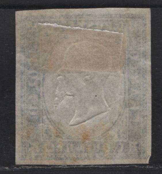 Lot 161 Italy SC#22 15c Blue Victor Emmanuel II, 1863 Victor Emmanuel II Issue, A FOG Imperf Single, Light Gum Crease