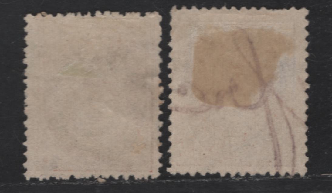 Lot 218 Norway SC#37 2o Brown & Orange Brown Posthorn, 1882-1893 Sans-Serif 'Norge' Unshaded Posthorn Issue, 2 Fine Used Singles, Two Shades