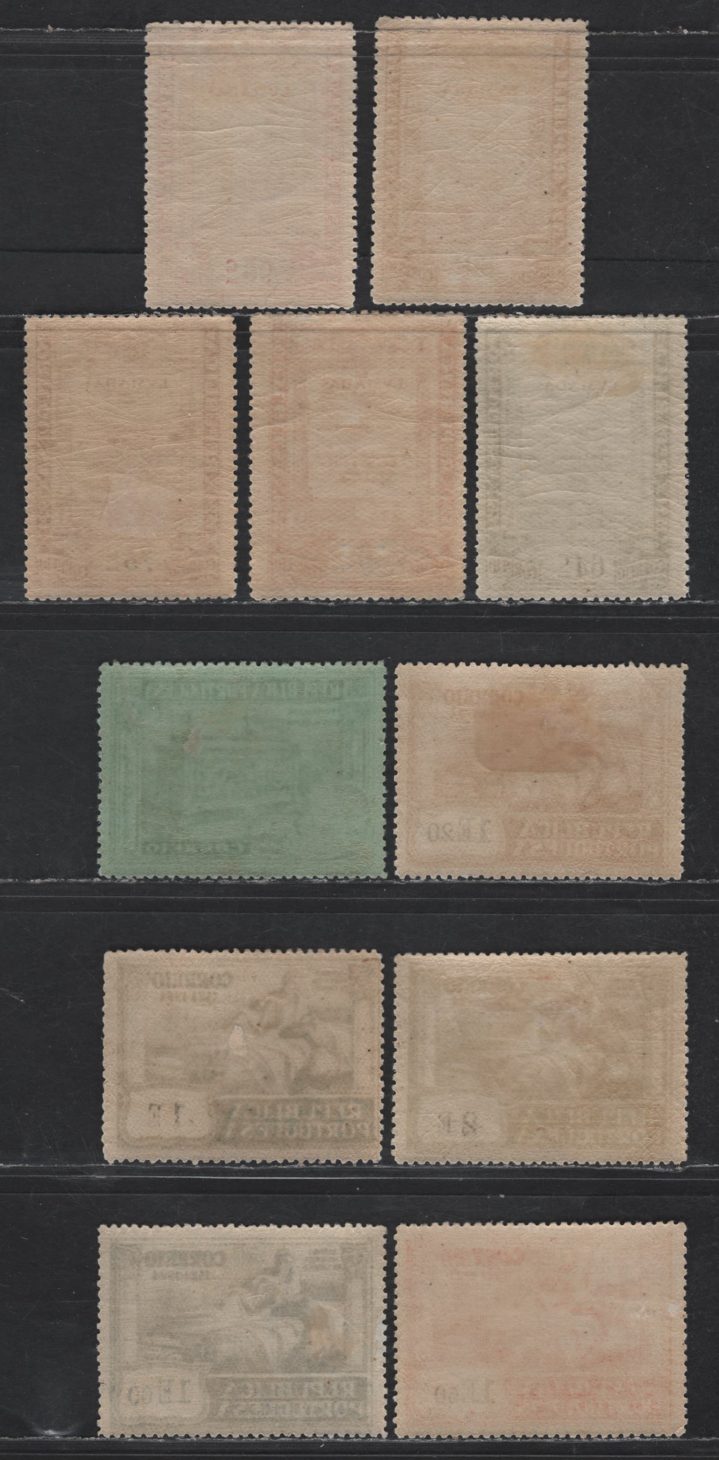 Lot 186 Portugal SC#330-340 50c - 2e40 Orange & Black - Green on Green Luis de Camoens, 1924 Luis de Camoens Issue, 11 F/VFOG Singles