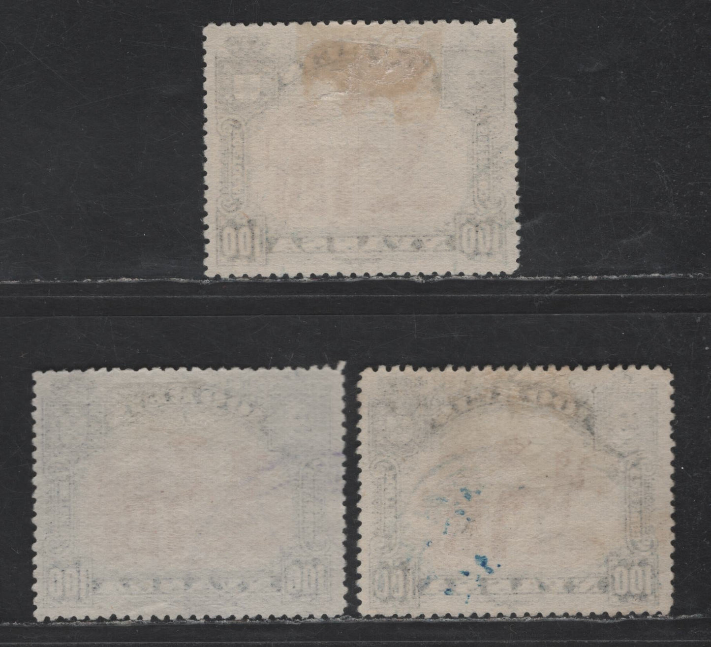Lot 225 Nyassa SC#35 100r Black & Brownish Bistre Camel, 1901 Pictorial Issue, 3 Very Fine Used Singles, Perfs 13.5 & 14, Two Shades Of Perf 14