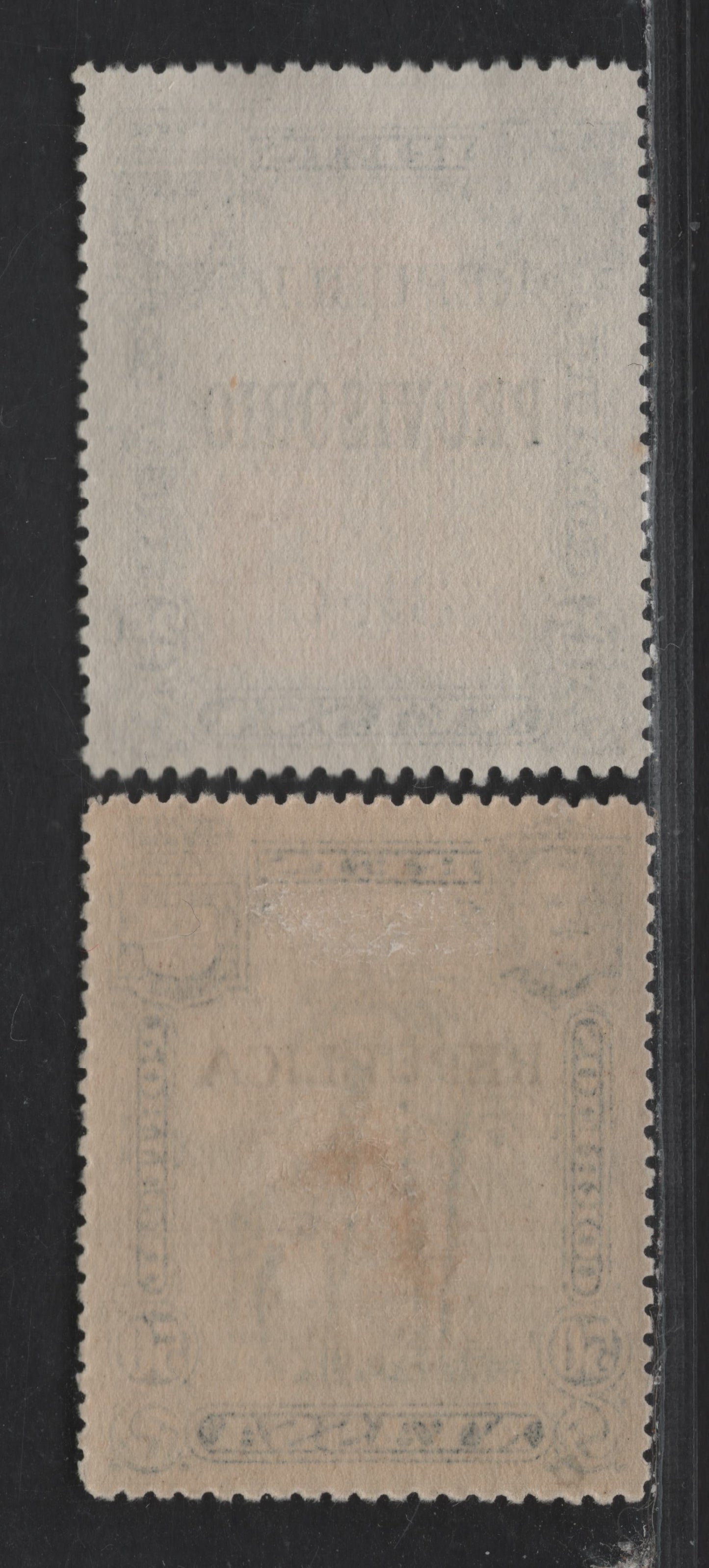 Lot 255 Nyassa SC#69, 80 5c on 50r - 3.5c on 25r Black & Blue - Black & Orange Camels, 1918 Surcharged Issue, 2 VFOG & Unused Singles, #80 Is Unused
