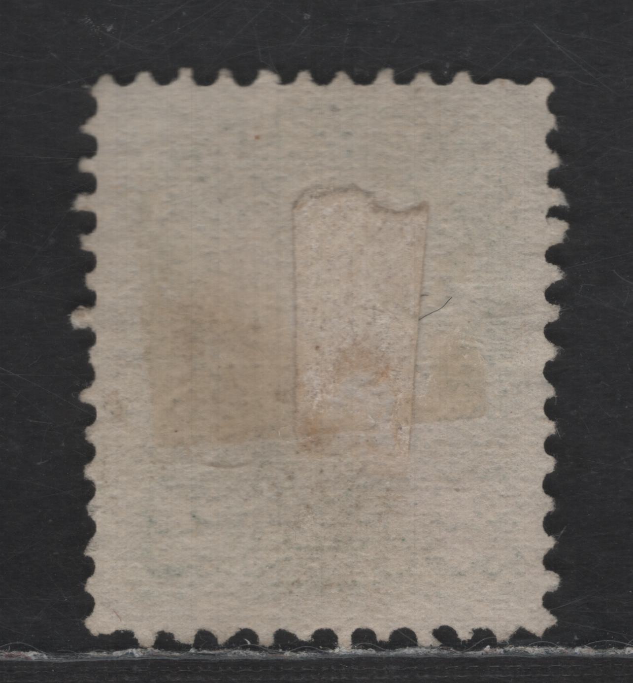 Lot 378 Canada SC#36e 2c Green Queen Victoria, 1870-1893 Small Queen Issue, A Fine Used Single, Mid-Montreal Printing, Paper MM-B, Perf 11.6x12, Moderate to Heavy Grid Cancel