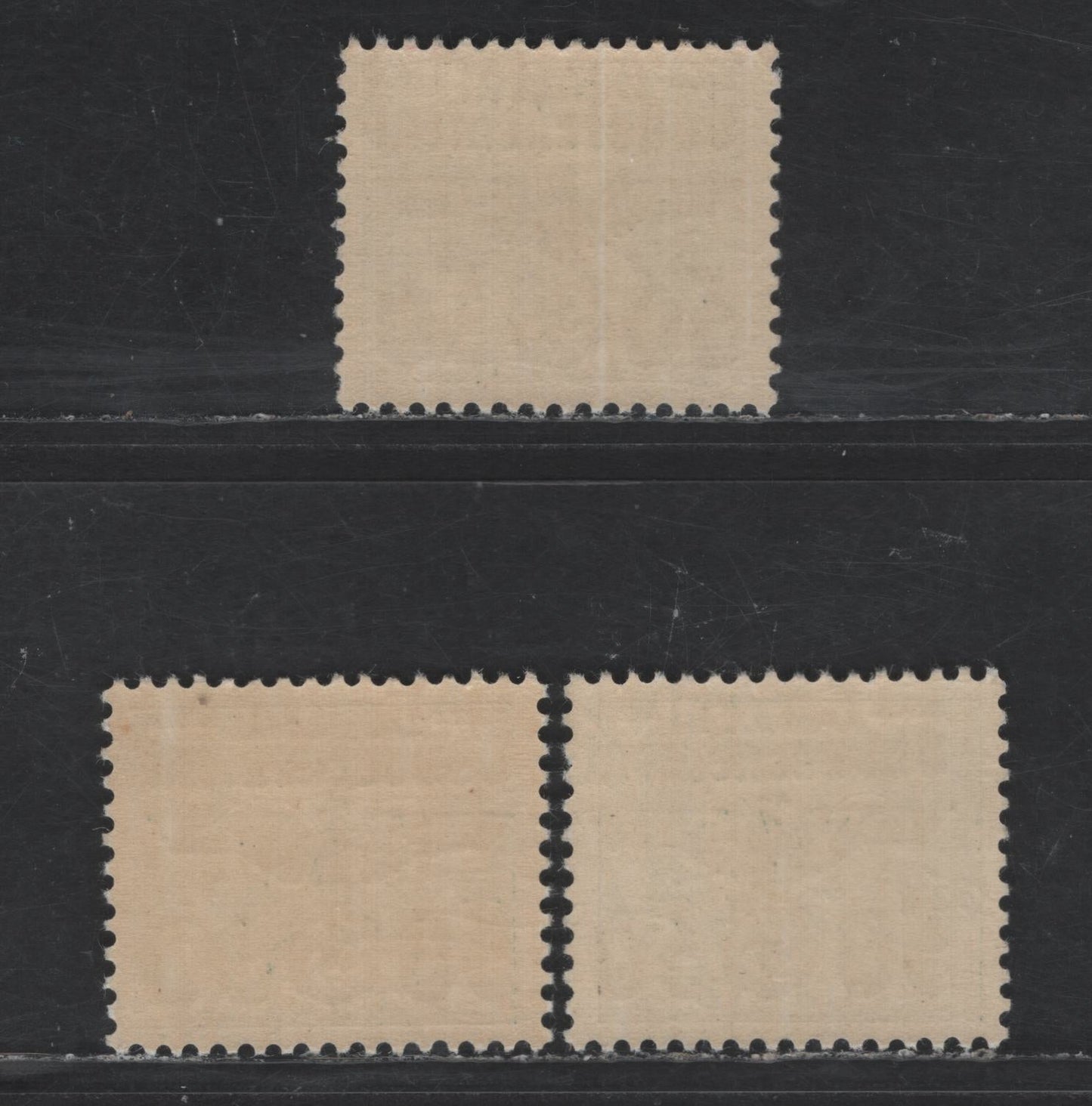 Lot 125 Poland - German Occupation SC#N51, N54-N55 50g on 20g - 50g & 12z Dark Green Figures, 1940 Swastika Overprints On Postage Dues Issue, 3 VFNH Singles