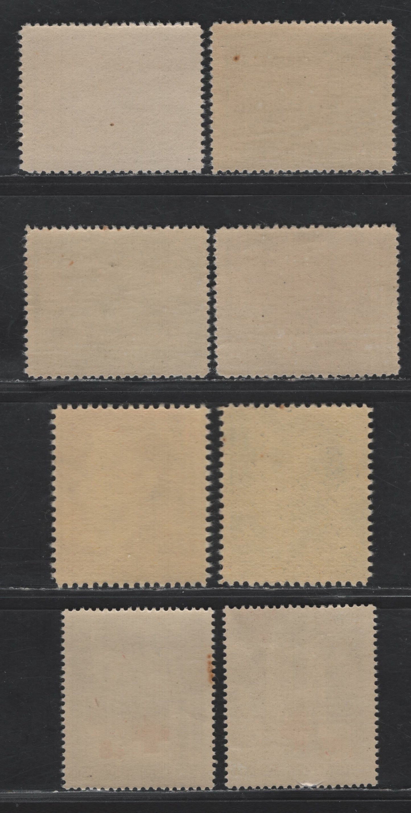 Lot 137 Poland - German Occupation SC#NB12-NB13, NB1, NB4, NB15-NB16 12g+8g - 1z+1z Olive Gray - Deep Green Figures & Views, 1940-1942 Semi Postal Overprinted - 600th Anniv of Lublin Issues, 8 F/VFNH Singles