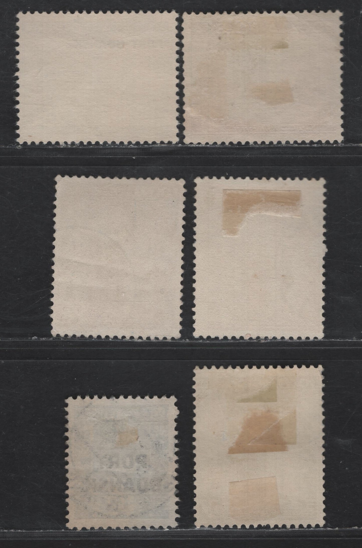 Lot 165 Polish Offices Abroad SC#1K28, 1K32-1K33, 1K23, 1k35-1K36 5g Violet Blue - Red Orange Dog Cliff - Merchants Selling Wheat, 1935-1938 Offices In Danzig Issue, 6 Fine/Very Fine Used Singles