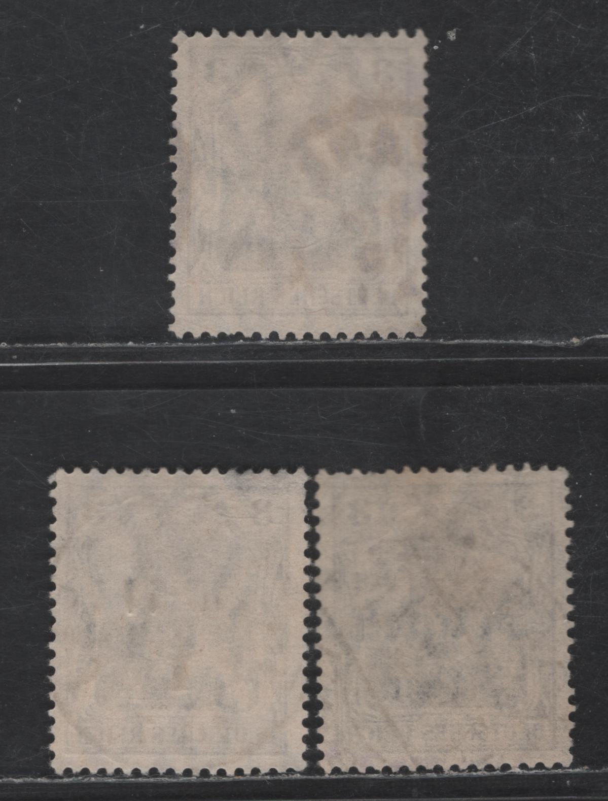 Lot 187 Belgium - German Occupation MI#11aI-III (SC# N11var) 3pf Blackish Ochre Brown Portrait, 1916-1918 German Occupation Issue, 3 Very Fine Used Singles, One Of each Overprint Setting, Common 0.8mm, 1mm (Scarcest) & 1.2mm