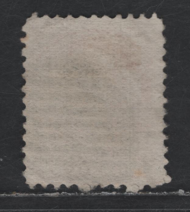 Lot 296 Canada #37a 3c Dark Rose Queen Victoria, 1870-1893 Small Queen Issue, A Fine Used Single, First Ottawa Printing, Paper FO-J, Heavy Cancel But Sound, Position Dot