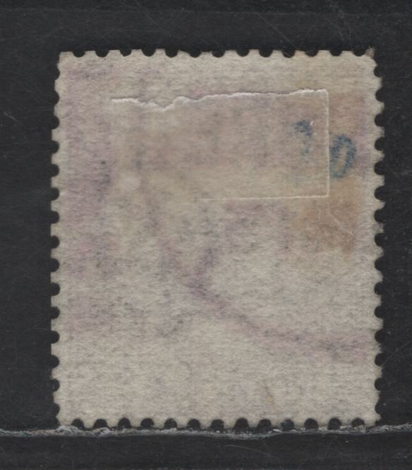 Lot 187 India SG#77 9p Bright Mauve Queen Victoria, 1874 Crown Colony Queen Victoria Keyplate Issue, A Fine Used Single, Elephant Head Wmk, What Appears To Be A Partial Singapore Cancel, Typical Moderate Cancel For This Issue