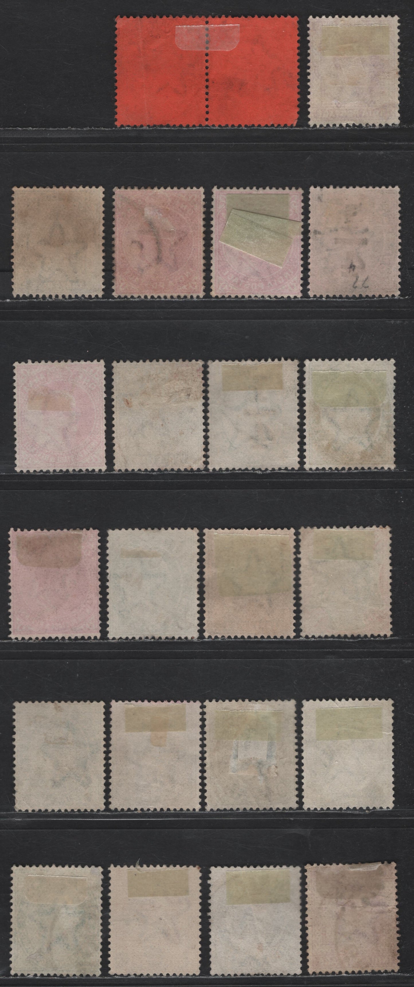 Lot 203 India SG#119-129, 135-136, 149-150 3p - 12a Gray - Purple & Red King Edward VII, 1902-1911 King Edward VII Issue, 22 Fine/Very Fine Used Singles