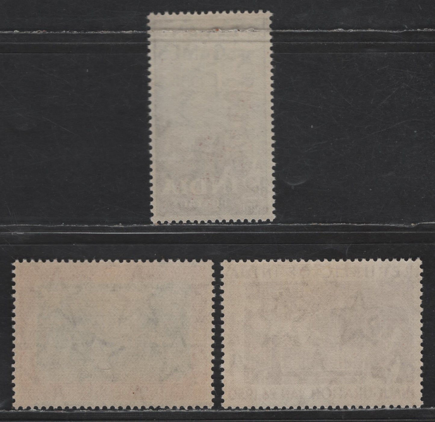 Lot 229 India #332, 334, 336 12a Maroon - 12a Chocolate & Light Blue, 1950 Inauguration Of Republic - 1951 First Asia Games, 3 VFOG Singles