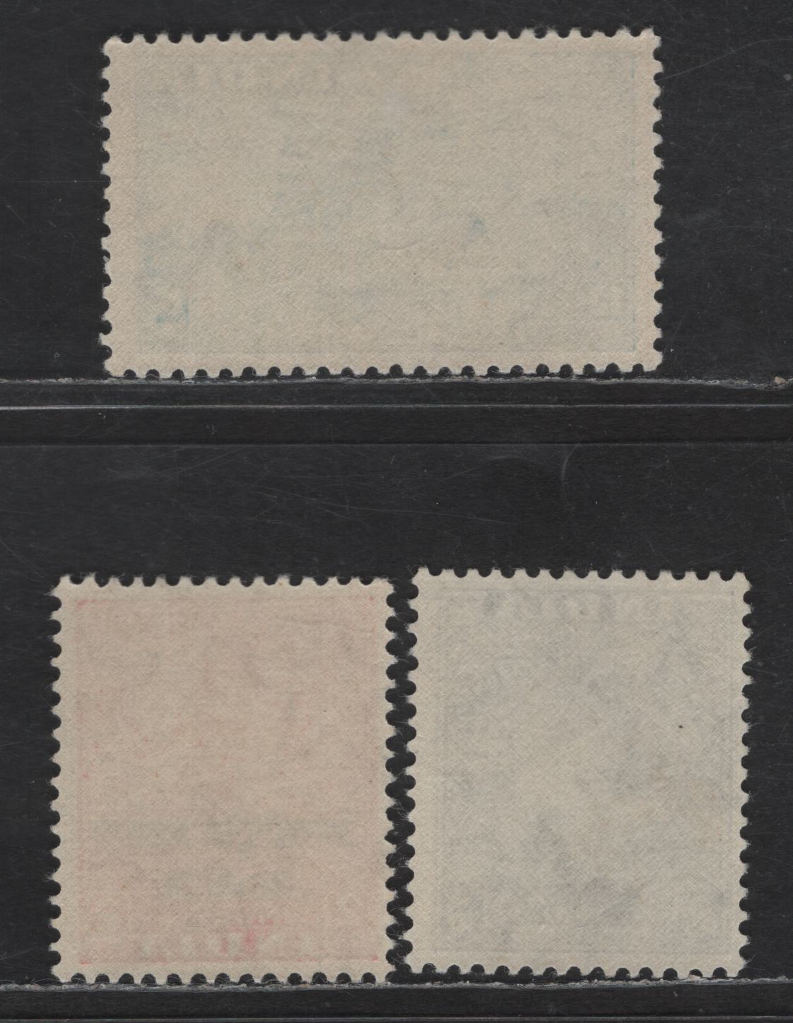 Lot 233 India - Internassional Commission In Indo China #N1, N3, N5 3p Slate Violet - 12a Dull Blue, 1954 Overprints For Use In Cambodia Issue, 3 VFNH Singles