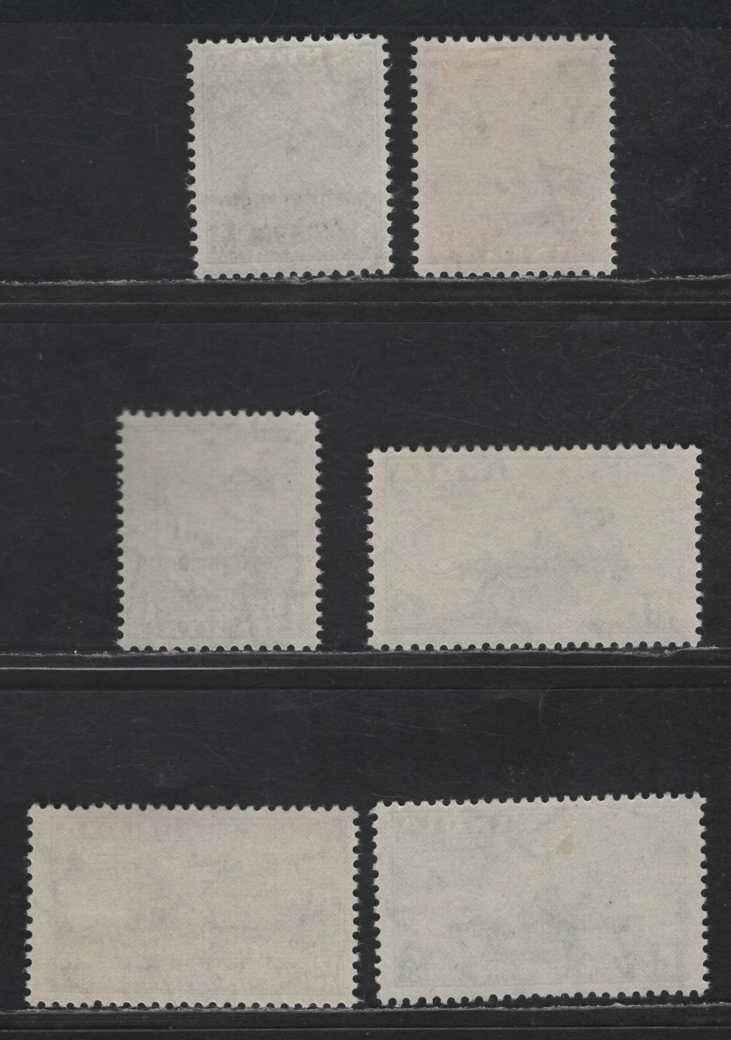 Lot 234 India - Internassional Commission In Indo China #N7, N9, N11, N13-N15 3p Slate Violet - 12a Dull Blue, 1954 Overprints For Use In Laos & Vietnam Issue, 6 F & VF NH & OG Singles N9 & N15 Are NH, Rest Hinged