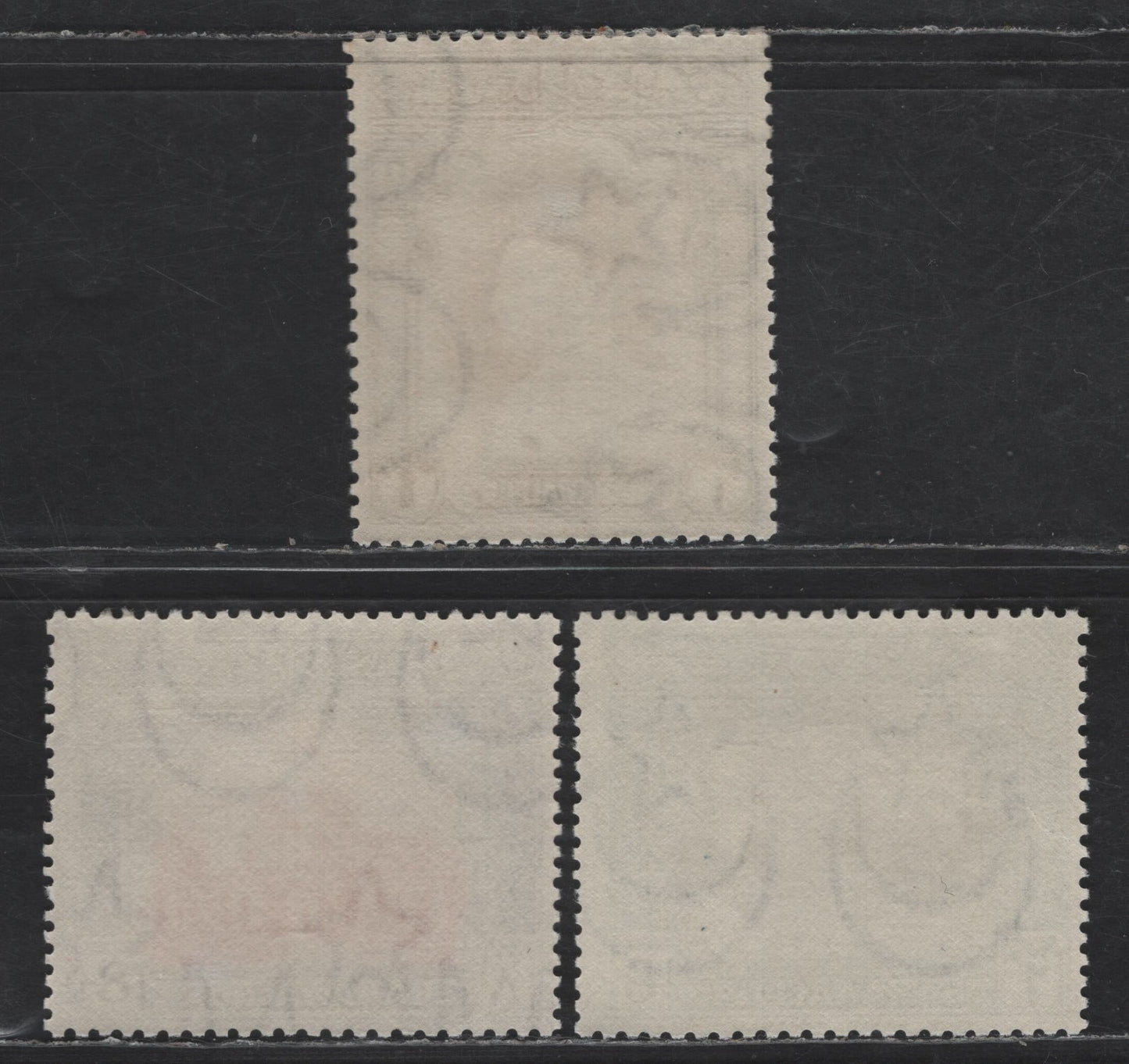 Lot 268 Pakistan  SG#26-27, 29 6a - 1r Violet & Blue - Violet & Brown Pictorials, 1948 Pictorial Issue, 3 F/VFNH Singles