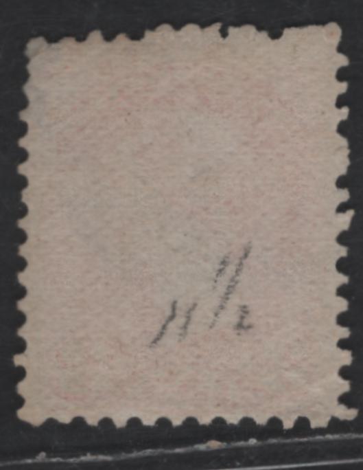 Lot 319 Canada #37e 3c Red Queen Victoria, 1870-1893 Small Queen Issue, A Fine Used Single, Mid Montreal Printing, Paper MM-Q, Perf 11.75x12, Position Dot