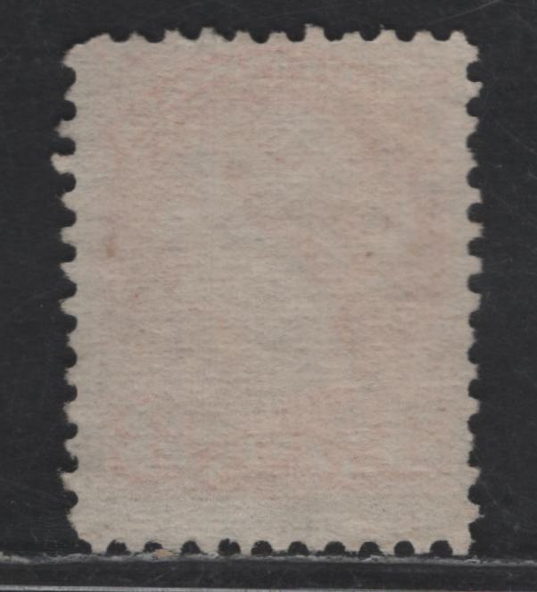 Lot 333 Canada #37iii 3c Red Orange Queen Victoria, 1870-1893 Small Queen Issue, A Fine Used Single, Mid Montreal Printing, Paper MM-Q, Perf 11.75x12, Position Dot
