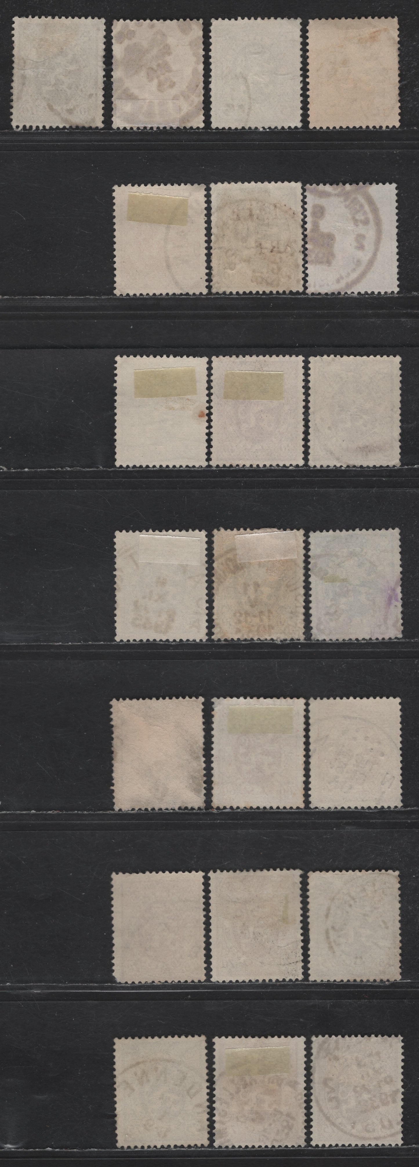 Lot 194 Belgium #200-202, 204-211 3c Red Brown - 75c Deep Brown, 1929-1932 Lion Of Belgium Definitive Issue, 22 F & VF Used Singles With Shades And Paper With And Without Visible Mesh