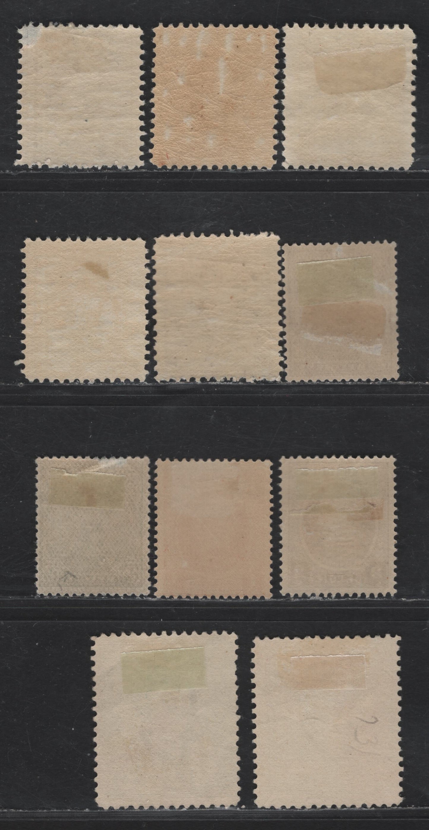 Lot 196 Belgium #109, 111, 124, 125, 129, 131, 144-145, 1915-1927 King Albert I Issue, 11 F & VF OG & UN Singles