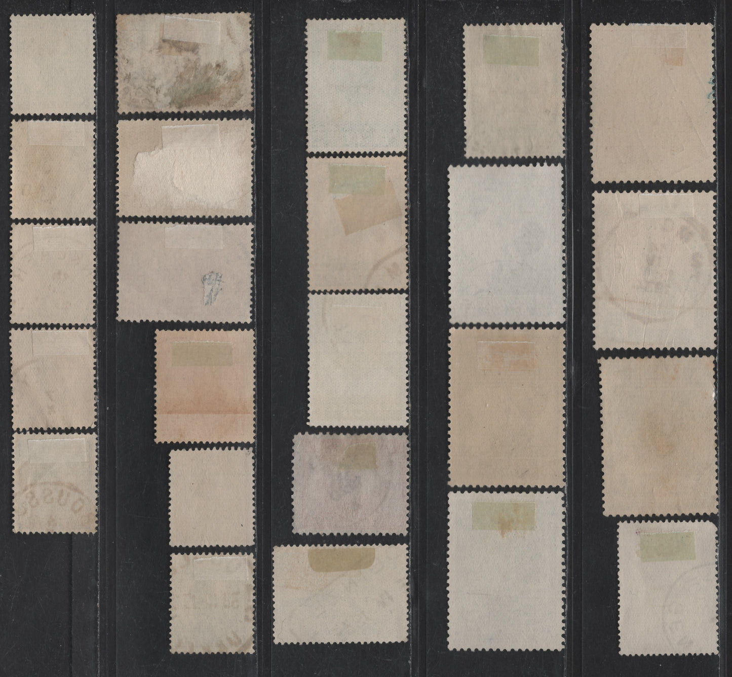 Lot 199 Belgium #262 / E2 70c Olive Black - 2.35fr Carmine, 1934-1935 King Leopold III - 1929 Special Delivery Issues, 24 F & VF Used Singles Incl. Variations In The Photogravure With Some Stamps Showing More Highlights Than Others