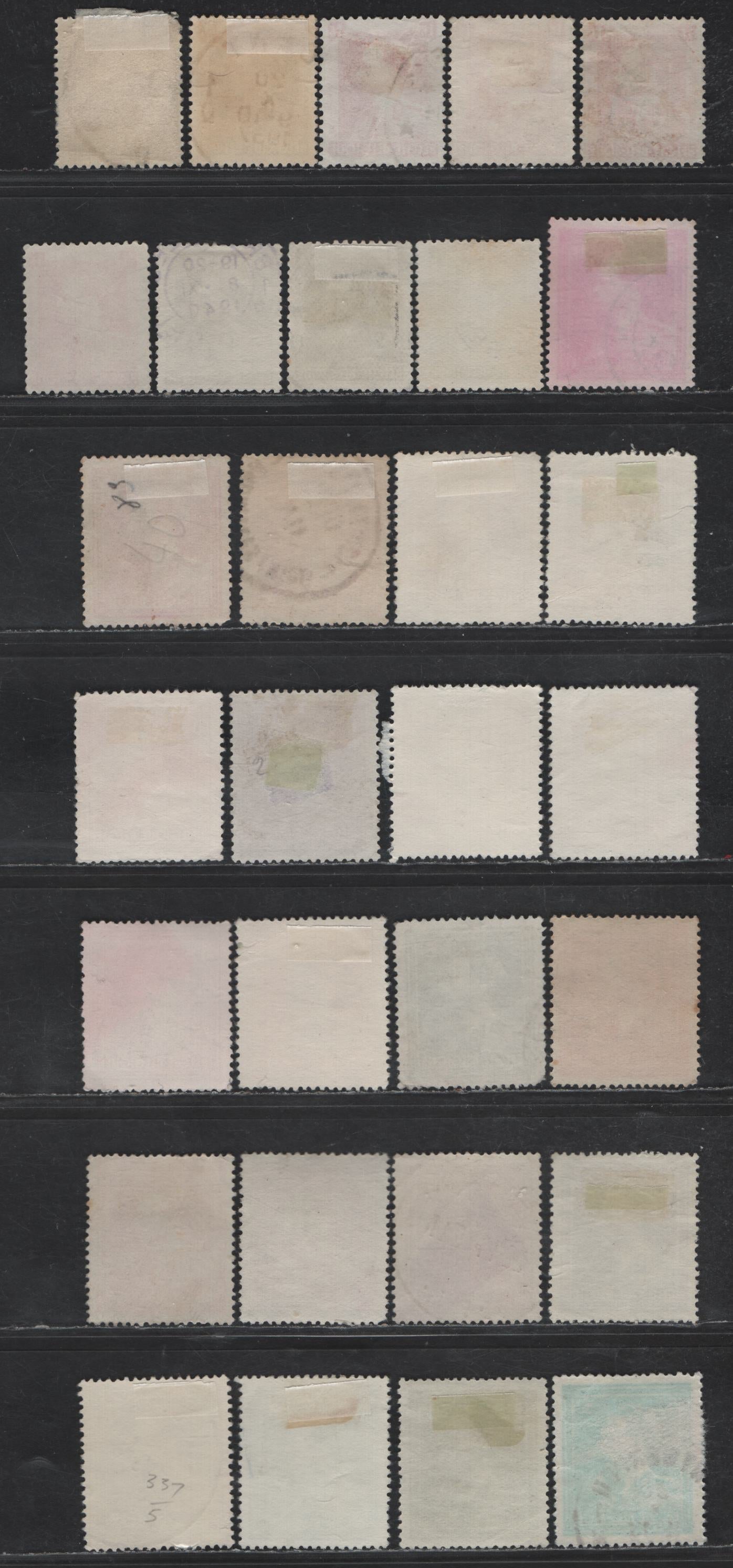 Lot 217 Belgium #283/293, 354/360, 367 70c Brown - 10% On 5fr Dark Blue Green, 1936-1956 King Leopold III Issue, 30 F & VF Used Singles With Many Shade Varieties, Including Some Not In Lot 216