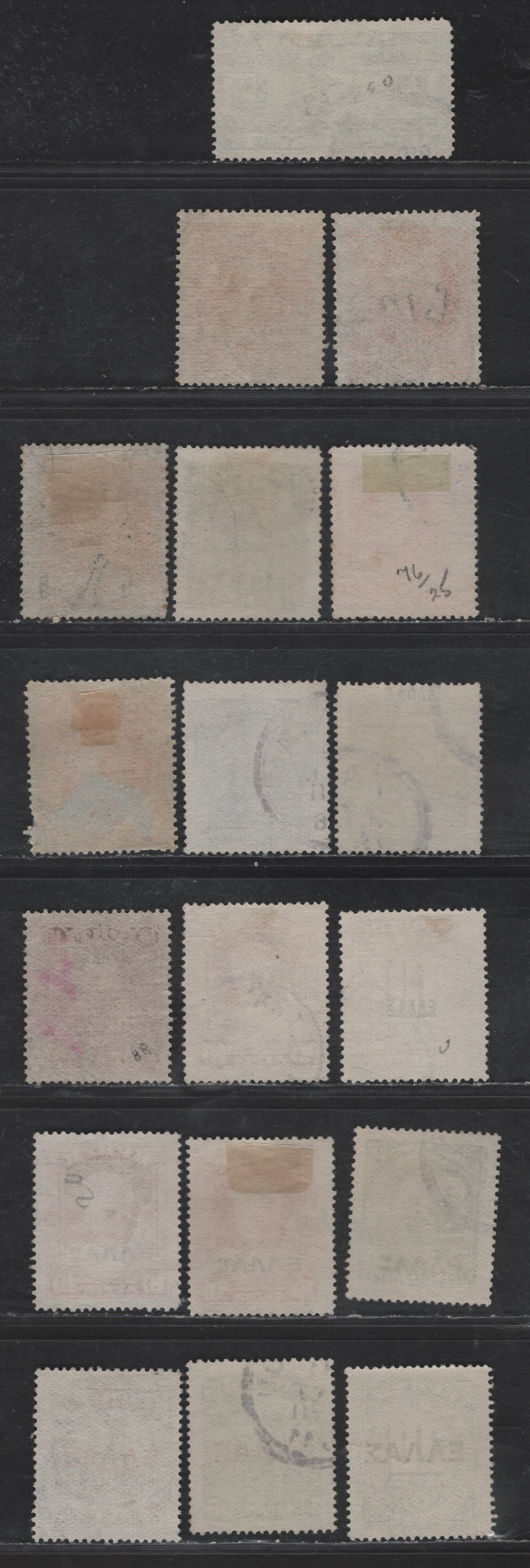 Lot 223 Crete #52, 53, 73, 75, 76, 65, 78, 83, 87, 88, 96, O3, 103, 104, 112, 114, O6 10l Red - 30l Blue, 1905 Pictorial - 1910 Overprinted Postage Due Issues, 18 F & VF Used Singles