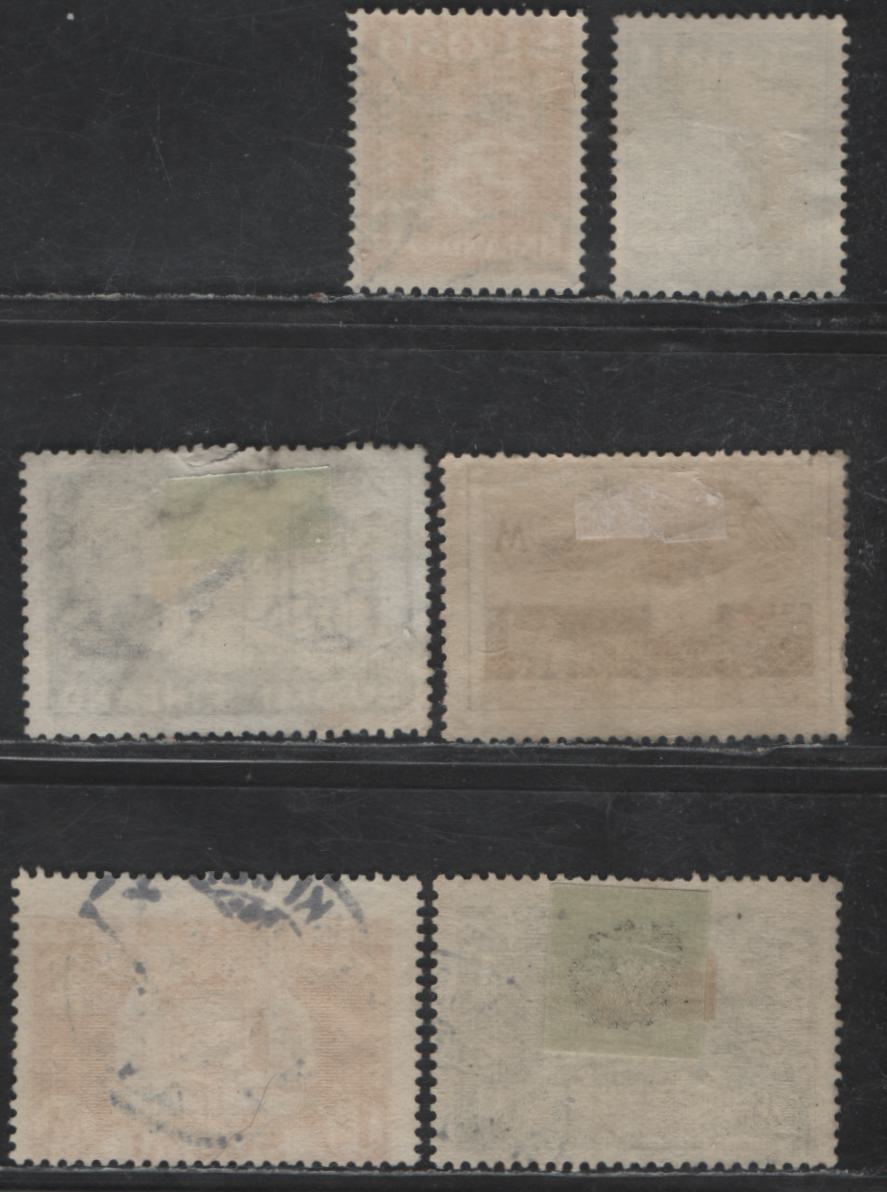 Lot 242 Finland #157, 195, 196, 207, 208, 209 2m Dark Grey - 2m Black, 1929 Founding Of Turkey - 1935 Centenary Of Publication Of Kalevala Issues, 6 F & VF Used Singles
